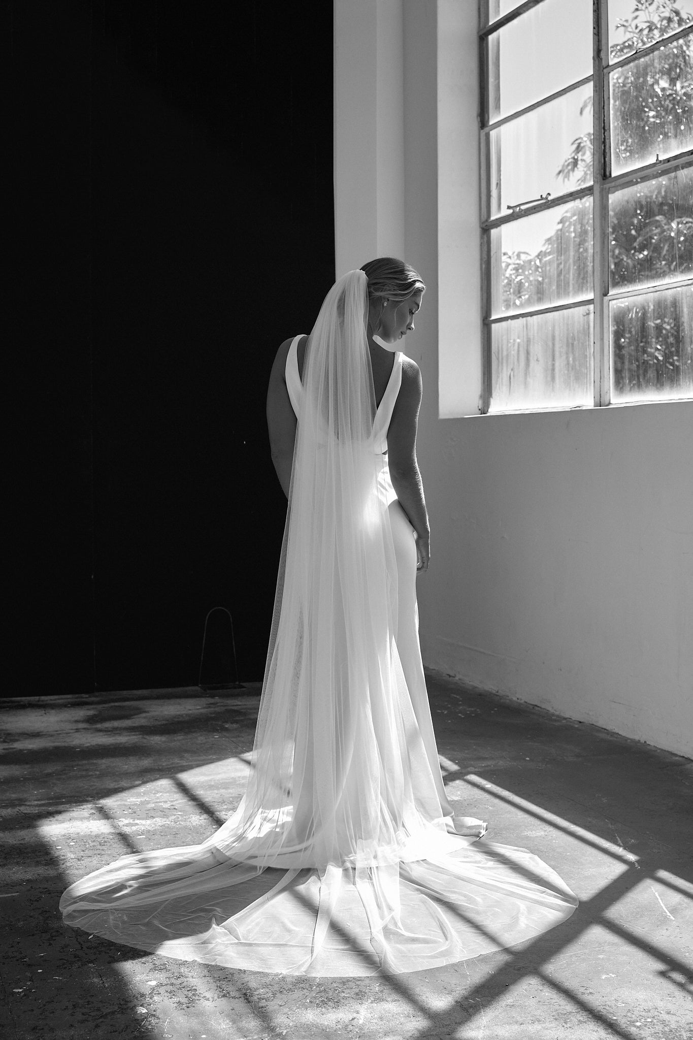 Simple Wedding Veil | Amelie George Bridal – AMELIE GEORGE PTY LTD