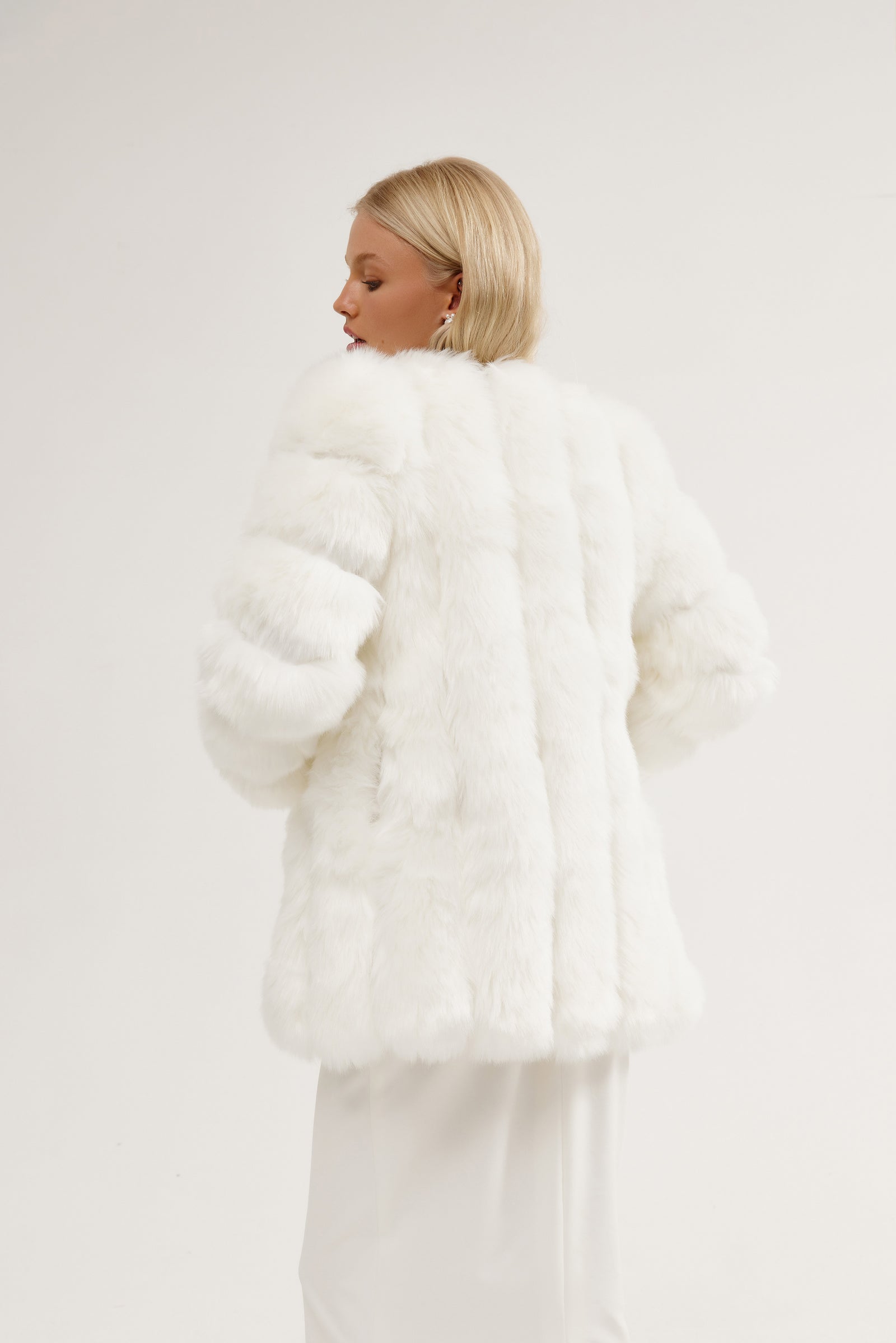 George faux fur coat best sale